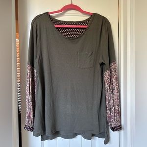 Free People Long Sleeve Top Size Small